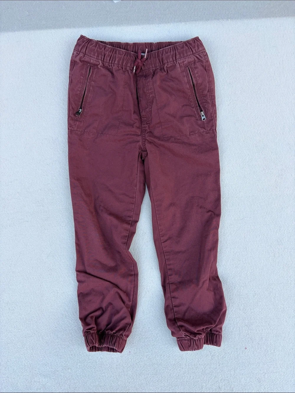 GAP Burgundy Drawstring Jogger Pants